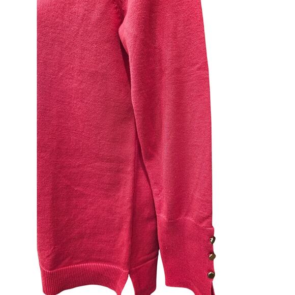 NWT Retrology Hot Pink yarrow PETITE S PS sweater pullover casual comfort NEW - Picture 3 of 7